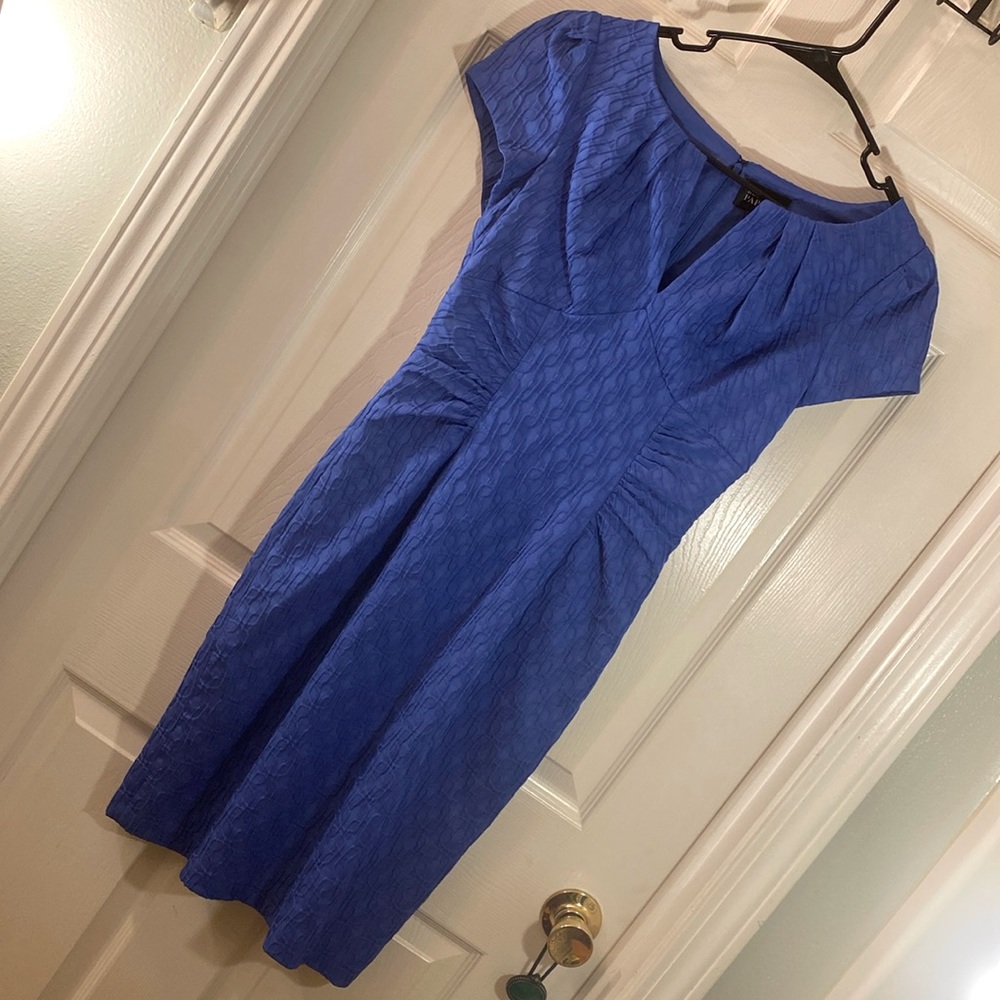 ADRIANNA PAPELL Blue Dress - Picture 4 of 14